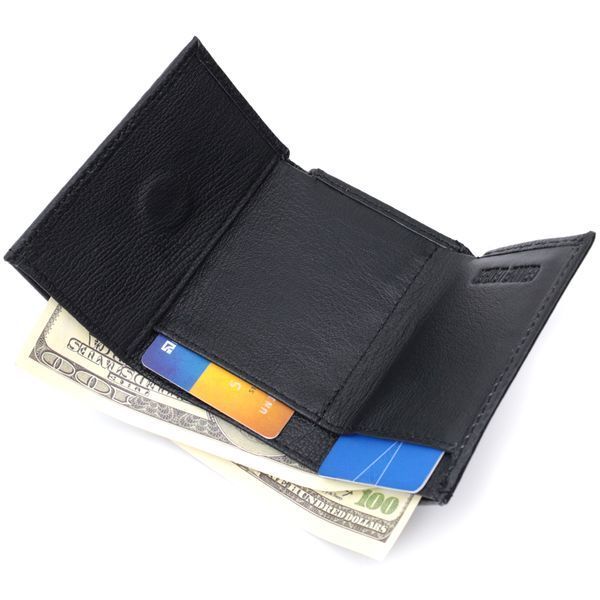 Невелике жіноче портмоне з монетницею з натуральної шкіри ST Leather 22730 Чорний 22730 фото