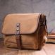 Функціональна чоловіча сумка з клапаном із текстилю 21249 Vintage Коричнева 21249 фото 10