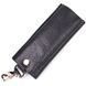 Практичная ключница в глянцевой коже Сердце GRANDE PELLE 16718 Черная 16718 фото 2