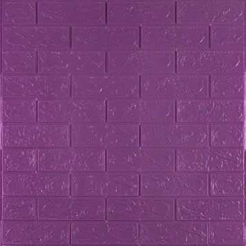 016-3 Панель стеновая 3D 700х770х3мм (кирпич) Фиолетовый SW-00003248 SW-00003248 фото