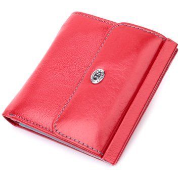 Женский кошелек среднего размера из натуральной кожи ST Leather 19496 Красный 19496 фото
