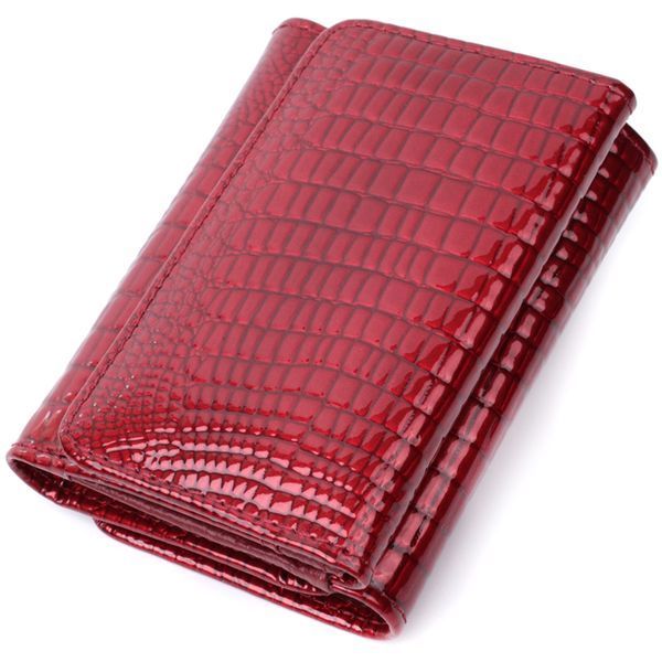 Стильный женский фактурный кошелек из натуральной кожи ST Leather 22731 Красный 22731 фото