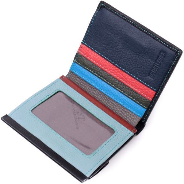 Женский оригинальный кошелек среднего размера из натуральной кожи ST Leather 19500 Черный 19500 фото
