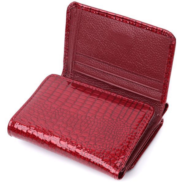 Стильный женский фактурный кошелек из натуральной кожи ST Leather 22731 Красный 22731 фото