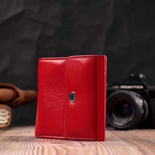Женский кошелек среднего размера из натуральной кожи ST Leather 19496 Красный 19496 фото