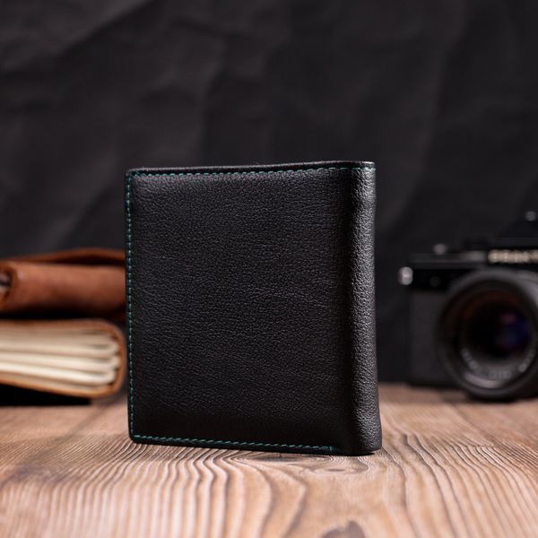Женский оригинальный кошелек среднего размера из натуральной кожи ST Leather 19500 Черный 19500 фото