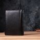 Вертикальный мужской кожаный кошелек в два сложения Vintage sale_15091 Черный sale_15091 фото 11