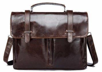 Портфель з гладкої шкіри Vintage 14866 Коричневий 14866 фото