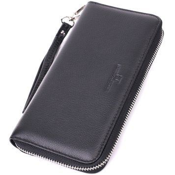Универсальный кошелек-клатч на одно отделение из натуральной кожи ST Leather 22559 Черный 22559 фото