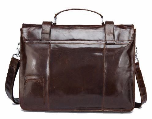 Портфель з гладкої шкіри Vintage 14866 Коричневий 14866 фото