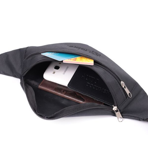 Текстильна поясна сумка для міста поїздок та щоденного використання FABRA 22580 Чорна 22580 фото