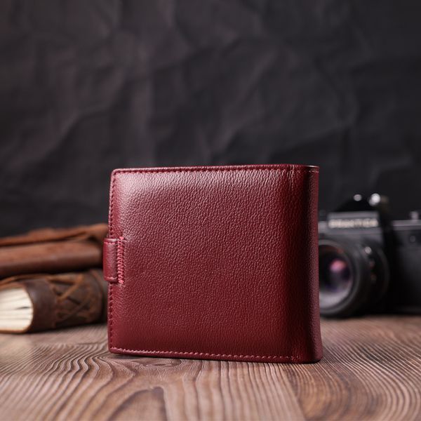 Практичний жіночий гаманець з натуральної шкіри ST Leather 22554 Бордовий 22554 фото