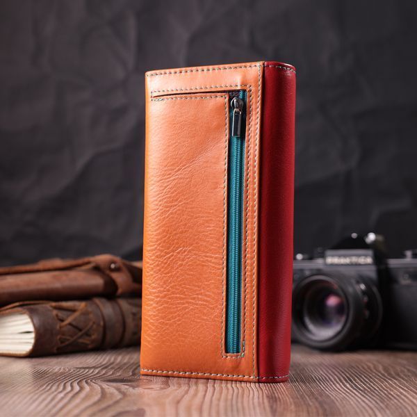 Великий гаманець для прекрасних жінок із натуральної шкіри ST Leather 22518 Різнокольоровий 22518 фото