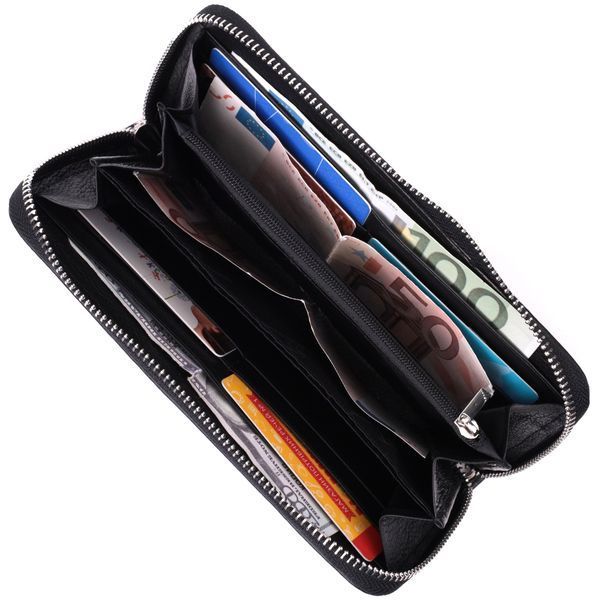 Универсальный кошелек-клатч на одно отделение из натуральной кожи ST Leather 22559 Черный 22559 фото