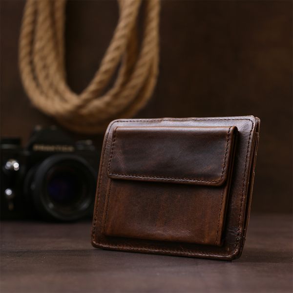 Кожаный мужской кошелек Vintage 20485 Коричневый 20485 фото