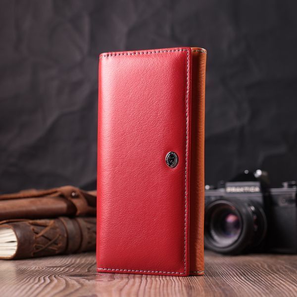 Великий гаманець для прекрасних жінок із натуральної шкіри ST Leather 22518 Різнокольоровий 22518 фото