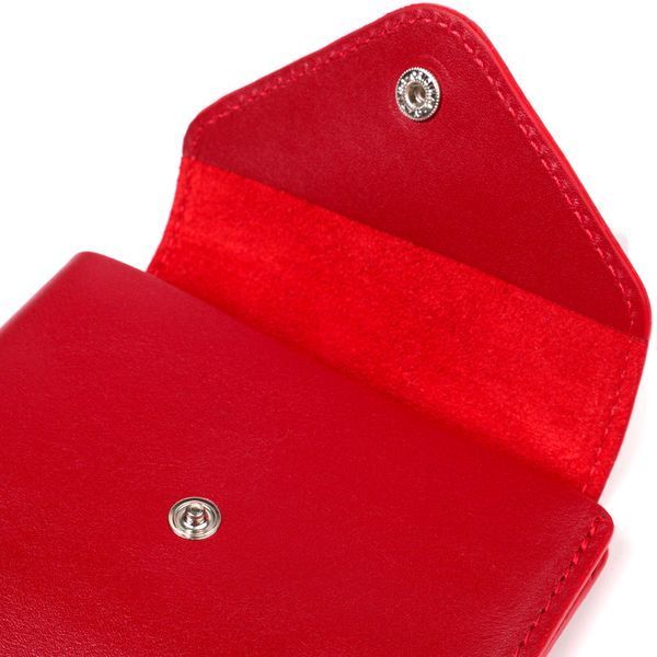 Женский кошелек из глянцевой натуральной кожи GRANDE PELLE 16808 Красный 16808 фото
