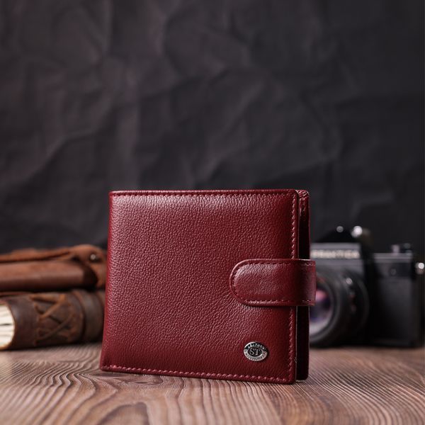 Практичний жіночий гаманець з натуральної шкіри ST Leather 22554 Бордовий 22554 фото