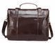 Портфель з гладкої шкіри Vintage 14866 Коричневий 14866 фото 2