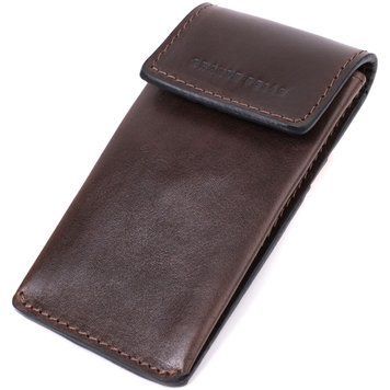 Оригинальная ключница в виде футляра из натуральной кожи GRANDE PELLE 22570 Коричневый 22570 фото