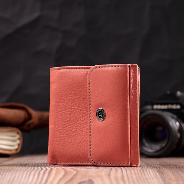 Яркий женский кошелек среднего размера из натуральной кожи ST Leather 19498 Оранжевый 19498 фото