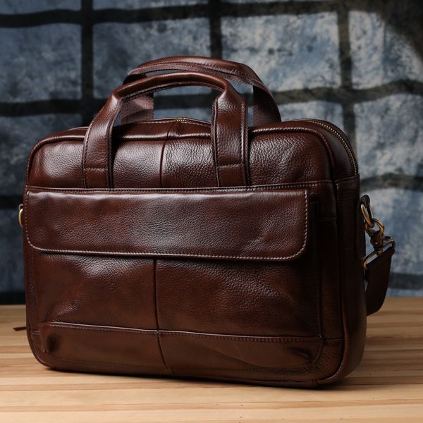 Портфель для чоловіків із натуральної шкіри Vintage 23040 Коричневий 23040 фото