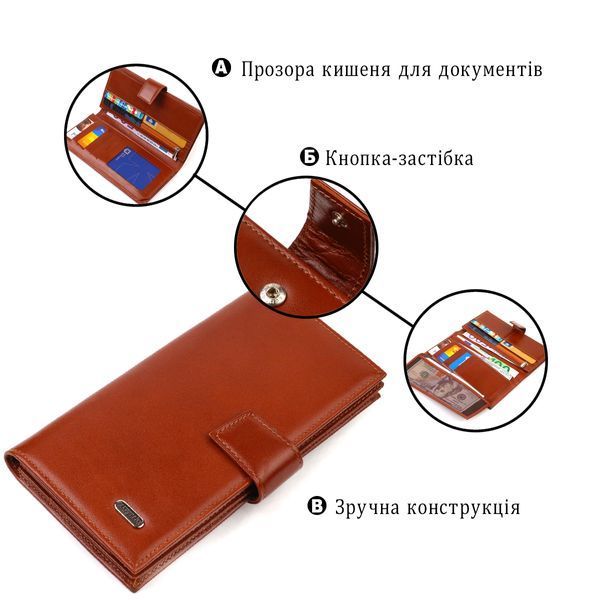 Практичное вертикальное мужское портмоне из натуральной гладкой кожи CANPELLINI 21721 Коричневое 21721 фото