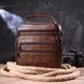 Стильна чоловіча сумка з натуральної шкіри 21275 Vintage Коричнева 21275 фото 8