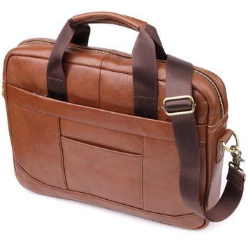 Чоловічий діловий портфель з натуральної шкіри Vintage 23038 Коричневий 23038 фото