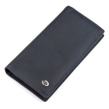 Чоловічий купюрник ST Leather 18370 (ST148) дуже зручний Синій 18370 фото