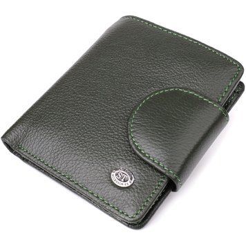 Вертикальний жіночий гаманець з натуральної шкіри ST Leather 23070 Зелений 23070 фото