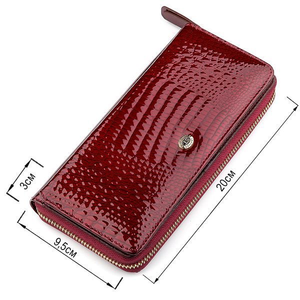 Гаманець жіночий ST Leather 18434 (S7001A) на блискавці Бордовий 18434 фото