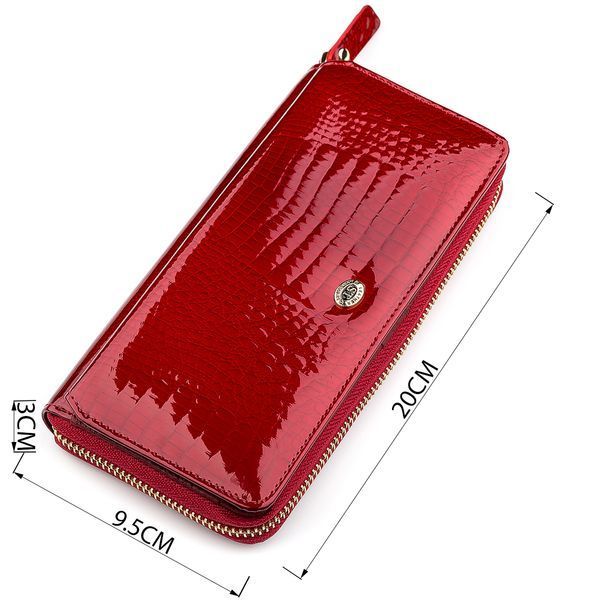 Кошелек женский ST Leather 18436 (S7001A) вместительный Красный 18436 фото
