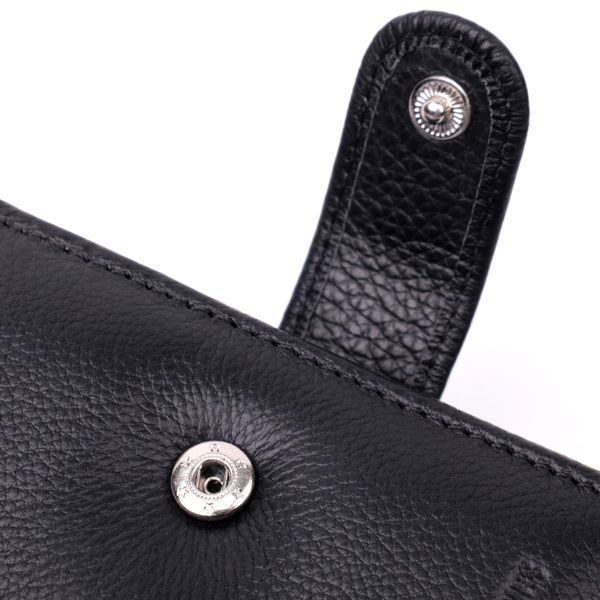Мужской бумажник среднего размера из натуральной кожи ST Leather 22444 Черный 22444 фото