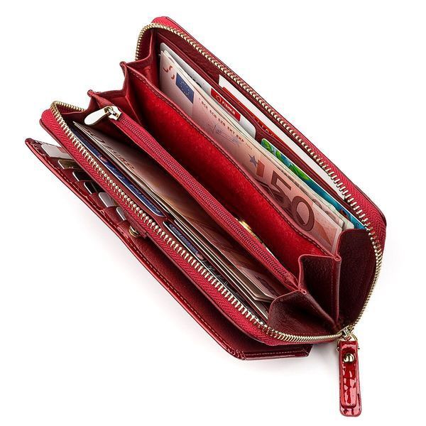 Кошелек женский ST Leather 18436 (S7001A) вместительный Красный 18436 фото