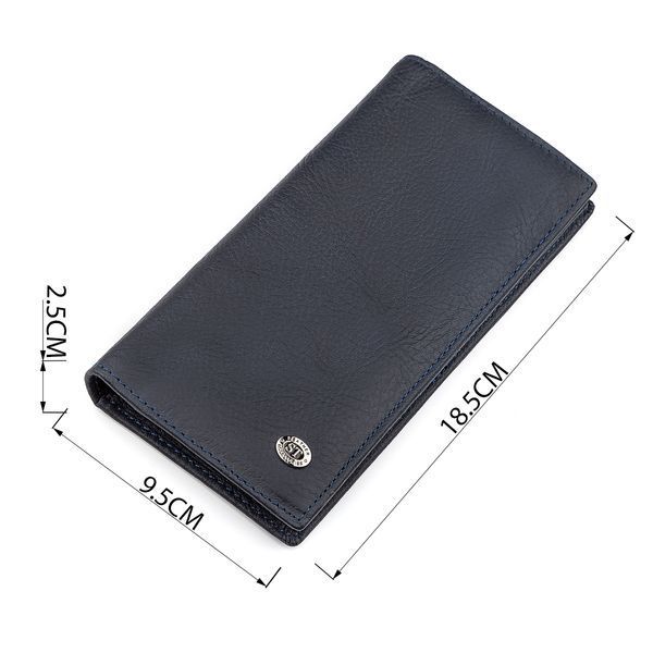 Мужской купюрник ST Leather 18370 (ST148) очень удобный Синий 18370 фото