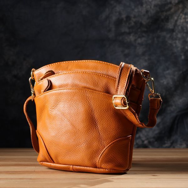 Невелика жіноча сумка з натуральної шкіри sale_15124 Vintage Рудий sale_15124 фото