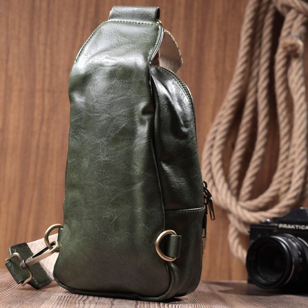 Красивая сумка через плечо в модном цвете из экокожи Vintage 22791 Зеленый 22791 фото