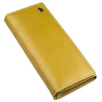 Классический кошелек для женщин на магните ST Leather 18871 Горчичный 18871 фото