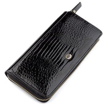 Гаманець жіночий ST Leather 18437 (S7001A) натуральна шкіра Чорний 18437 фото