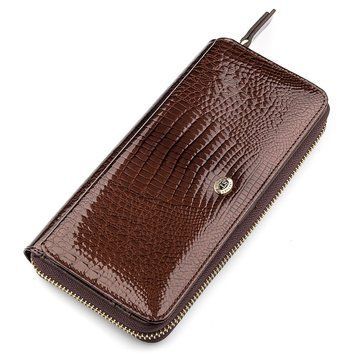 Гаманець жіночий ST Leather 18438 (S7001A) багатофункціональний Коричневий 18438 фото