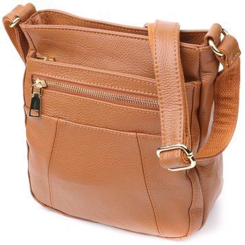 Зручна вертикальна сумка жіноча з натуральної шкіри sale_15125 Vintage Рудий sale_15125 фото