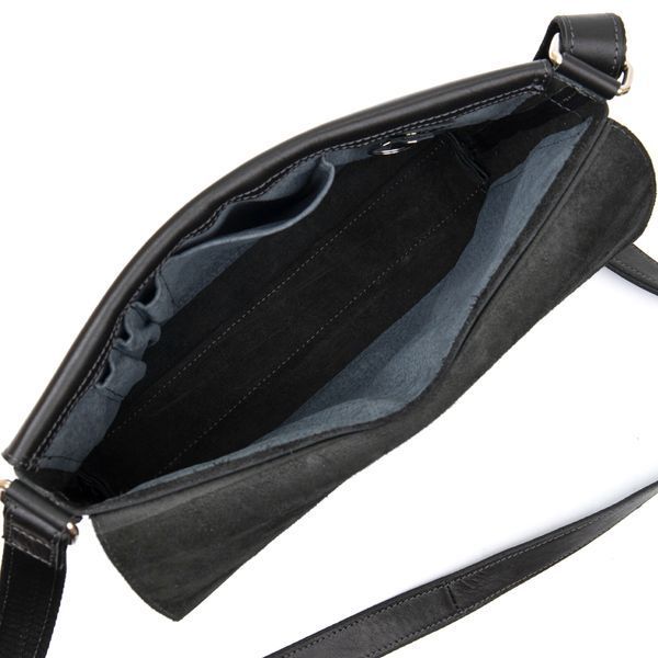 Кожаная мужская прямоугольная сумка GRANDE PELLE 11429 Черный 11429 фото