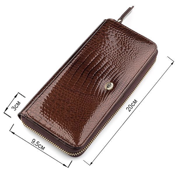 Кошелек женский ST Leather 18438 (S7001A) многофункциональный Коричневый 18438 фото