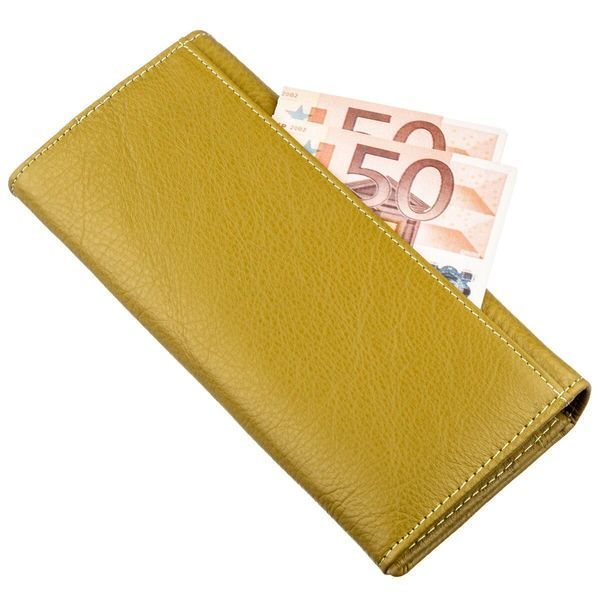 Классический кошелек для женщин на магните ST Leather 18871 Горчичный 18871 фото