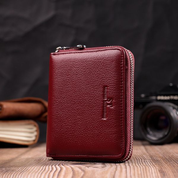 Практичный кошелек для женщин из натуральной кожи ST Leather 22450 Бордовый 22450 фото