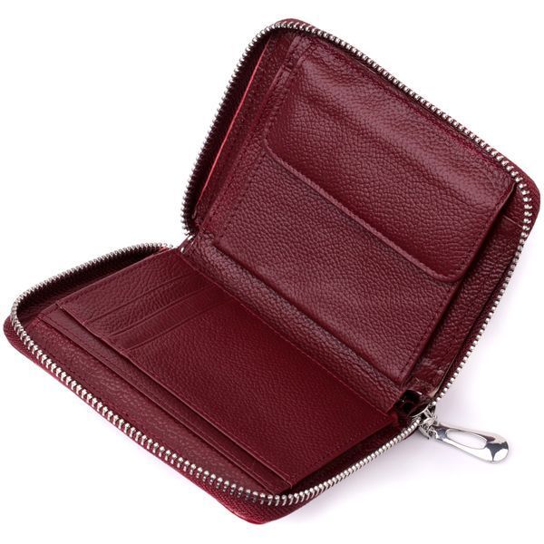 Практичный кошелек для женщин из натуральной кожи ST Leather 22450 Бордовый 22450 фото