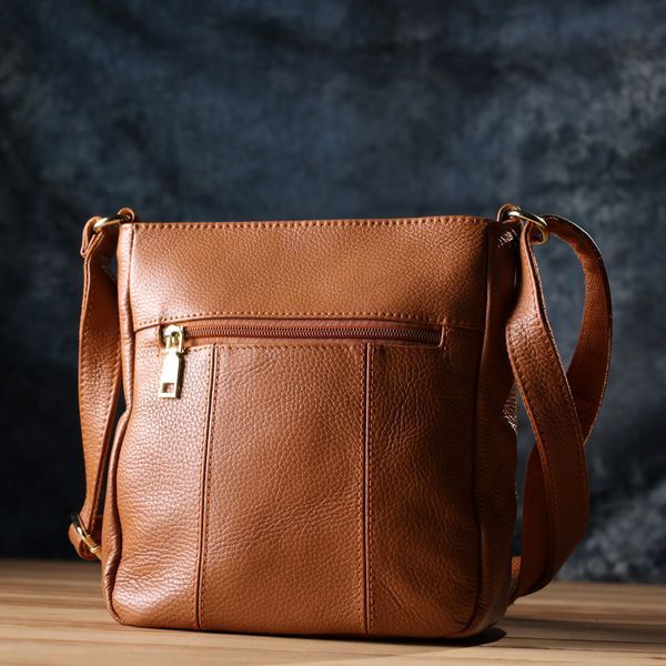 Зручна вертикальна сумка жіноча з натуральної шкіри sale_15125 Vintage Рудий sale_15125 фото