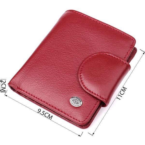Жіночий гаманець вертикального формату з натуральної шкіри ST Leather 23071 Бордовий 23071 фото