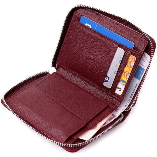 Практичный кошелек для женщин из натуральной кожи ST Leather 22450 Бордовый 22450 фото